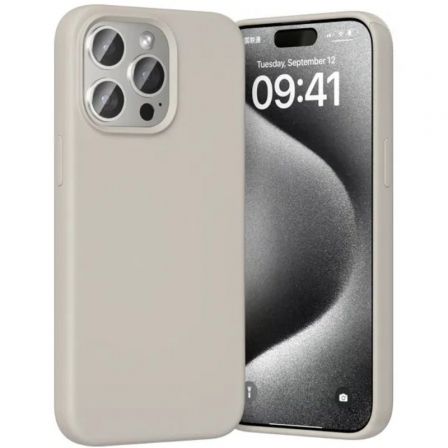 Vention Funda de Silicona con MagSafe para iPhone 15 Pro, Gris Grava